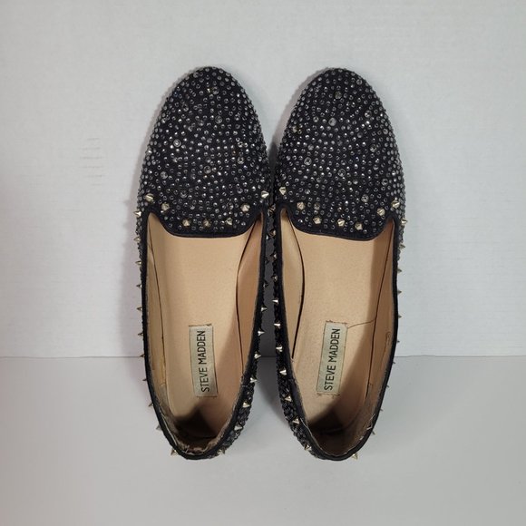 Steve Madden Graanite Studded Flats Loafer Women's Shoes Size 8.5M - Picture 11 of 11